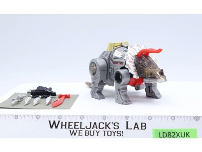 Slag 100% Complete 1985 Vintage G1 Transformers Triceratops Action Figure