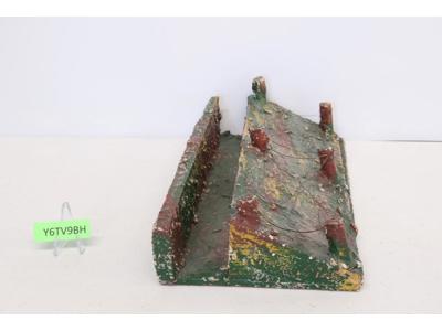 Barbed Wire Trench Fence Elastolin Toy Soldier WWI Germany Diorama 11.75" X 6"