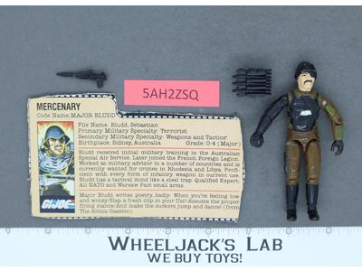 Major Bludd V1 100% Complete 1983 G.I. Joe Hasbro Vintage Action Figure
