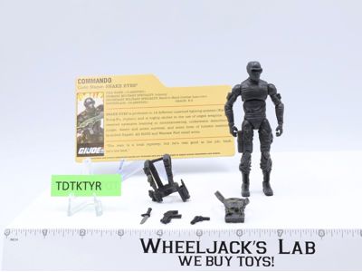 Snake Eyes v28 100% Complete GI Joe 25th Anniversary 2008 Hasbro Action Figure