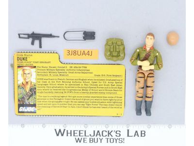Duke Tiger Force V2 100% Complete G.I. Joe 1988 Hasbro Vintage Action Figure