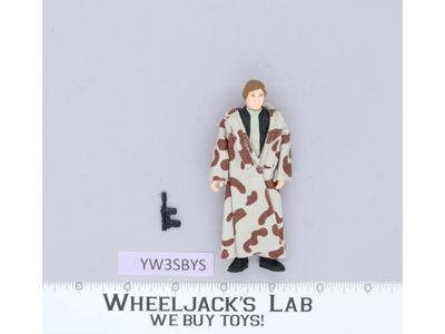 Han Solo Trench Coat 100% Complete Star Wars ROTJ 1983 Vintage Kenner NO REPRO