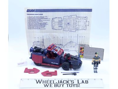 Thunder Machine W. Thrasher 100% Complete G.I. Joe 1986 Hasbro Action Figure