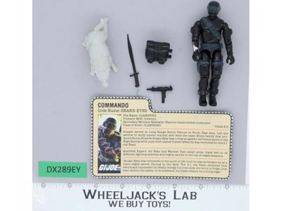 Snake Eyes & Timber V2 100% Complete G.I. Joe 1985 Hasbro Vintage Action Figure