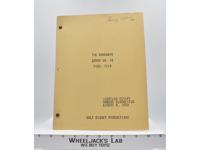 The Runaways Zorro No.19 Prod.7219 Henry Calvin's ORIGINAL FINAL SCRIPT 1958