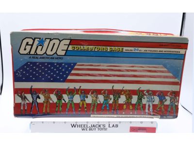 GI Joe Collectors Case 24 Action Figures W/TRAYS 1984 Tara Toy Accessory