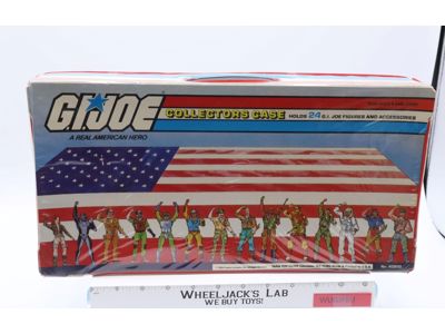 GI Joe Collectors Case 24 Action Figures W/TRAYS 1984 Tara Toy Accessory