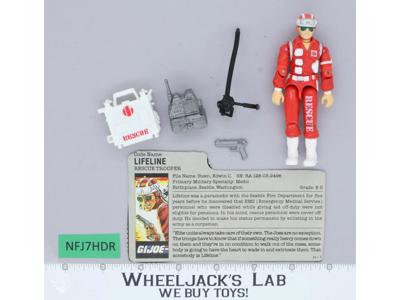 Lifeline V1 100% Complete 1986 G.I. Joe Hasbro Vintage Action Figure