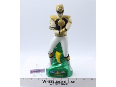 White Ranger Bubble Bath EMPTY Bottle MMPR Power Rangers 1994 Kid Care