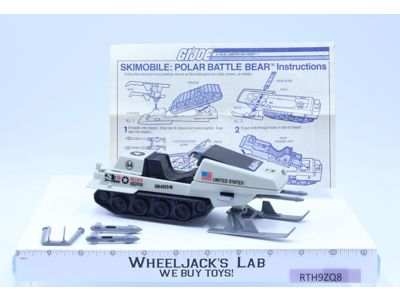 Polar Battle Bear 100% Complete GI Joe Hasbro 1983 Vintage Action Figure Vehicle