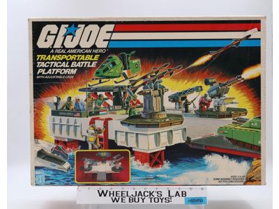 Tactical Battle Platform 100% Complete W/Box G.I Joe 1985 Vintage Hasbro Playset
