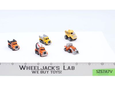 Lot of 5 Construction Vehicles 1988-89 Vintage Galoob Micro Machines