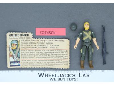 Rock 'N Roll V1 Straight Arm Complete G.I. Joe 1982 Hasbro Vintage Action Figure
