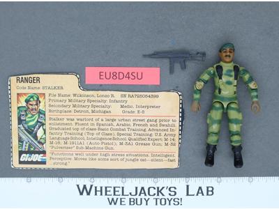 Stalker V1.5 Swivel Arm 100% Complete G.I. Joe 1983 Hasbro Vintage Action Figure