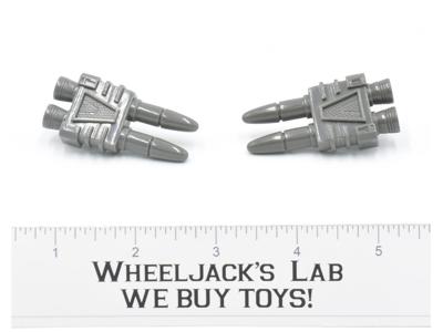 Micromaster Groundshaker Dual Twin Laser Gun Missile Pair 1989 G1 Transformers