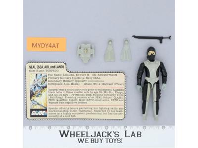 Torpedo V1 100% Complete G.I. Joe Hasbro 1983 Hasbro Vintage Action Figure