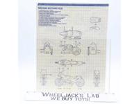 Silver Mirage Motorcycle 1985 ORIGINAL Instructions/ Blueprints G.I. Joe Hasbro