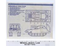 Armadillo Mini-Tank 1985 ORIGINAL Instructions/ Blueprints G.I. Joe Hasbro