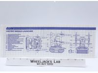 PAC/RAT Missile Launcher 1983 ORIGINAL Instructions/ Blueprints G.I. Joe Vehicle