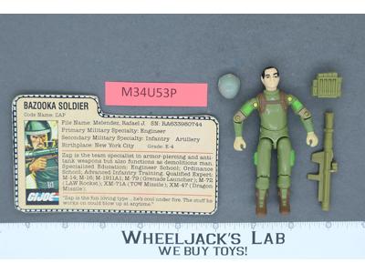 Zap V1.5 Swivel Arms 100% Complete G.I. Joe 1983 Hasbro Vintage Action Figure