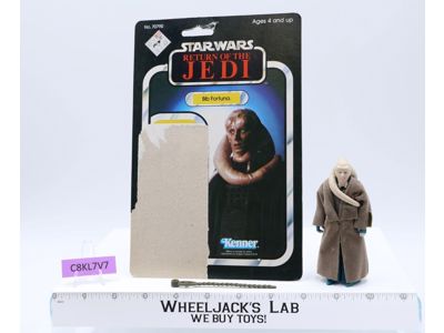 Bib Fortuna 100% Complete Taiwan 65 Back-B Star Wars ROTJ 1983 Kenner NO REPRO