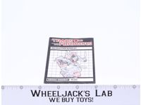 Slag Figure Instruction Manual Booklet 1985 G1 Transformers