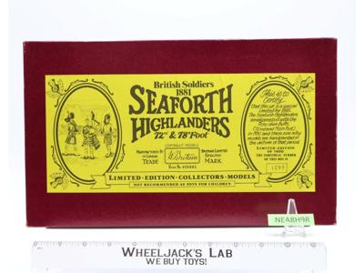 British Soldiers 1881 Seaforth Highlanders No. 5185 1985 Limited Ed Toy NIB