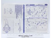 Phantom X-19 Stealth Fighter 1989 ORIGINAL Instructions Blueprints G.I. Joe
