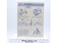 Dreadnok Ground Assault Motorcycle 1986 ORIGINAL Instructions / G.I. Joe Vehicle