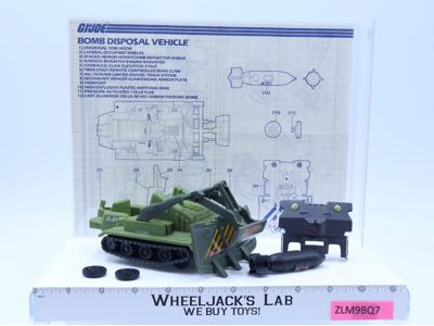 Bomb Disposal 100% Complete GI Joe 1985 Hasbro Action Figure Vehicle