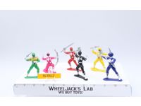 Lot of 6 Power Rangers 1993 Bandai Action Figures 3"