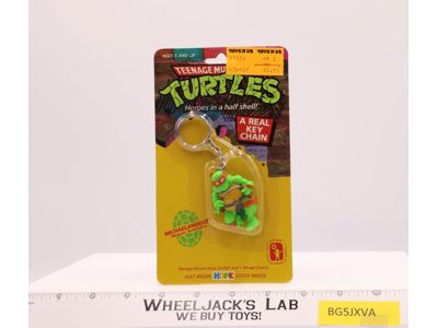 Michaelangelo Key Chain Teenage Mutant Ninja Turtles 1989 Hope Ind. NEW SEALED
