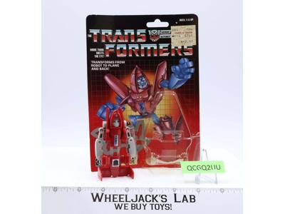 Powerglide 100% Complete Cardback w/BUBBLE 1985 G1 Transformers Action Figure