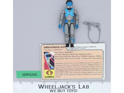 Lampreys V1 100% Complete G.I. Joe 1985 Hasbro Vintage Action Figure