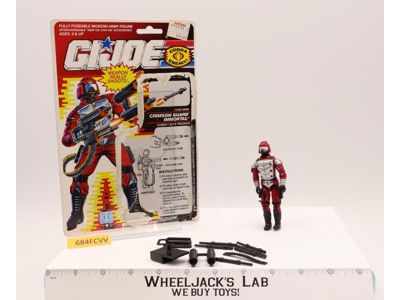 Crimson Guard Immortal V1 100% Complete W/ Card G.I. Joe 1991 Hasbro Figure
