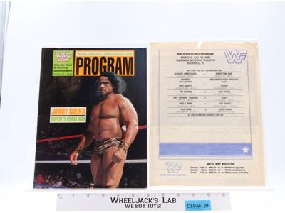 WWF Program Vol. 170 Magazine Catalog Vintage 1989 Lineup Sheet Event Card
