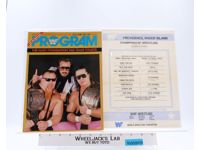 WWF Program Vol. 145 Magazine Catalog Vintage 1986 Lineup Sheet Event Card