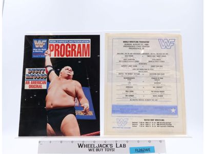 WWF Program Vol. 171 Magazine Catalog Vintage 1989 Lineup Sheet Event Card