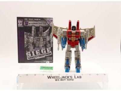Starscream 100% Complete Transformers Siege War for Cybertron 2019 Hasbro