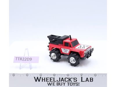 Tow Truck Rough Riders 4x4 1982 Tri-Ex Red LJN Toys LIGHT WORKS