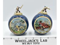Railroad & It's a Small World Mickey Mouse Ornaments 1997 Bradford Exchange