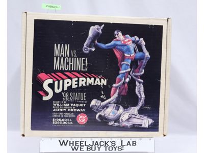 Man vs Machine Superman 1998 DC Comics 12" Cold-Cast Porcelain Statue 2269/2800