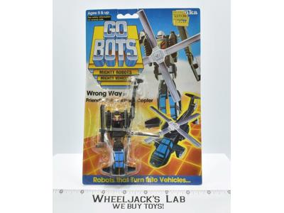 Wrong Way Friendly Robot Attack Copter MOSC NEW Gobots 1984 Tonka Action Figure