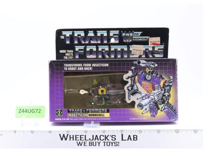 Bombshell 100% Complete W/BOX & INSERT MIB 1985 G1 Transformers Vintage