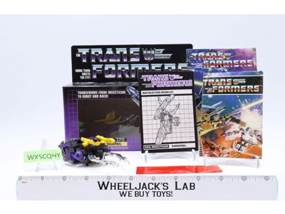 Shrapnel 100% Complete W/Box NEAR MINT 1985 Vintage G1 Transformers Figure