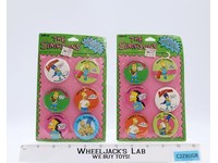 Button Collection X2 The Simpsons 1990 NEW UNUSED