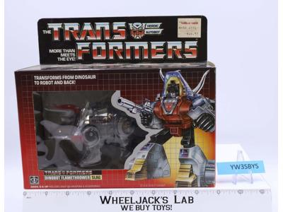 Slag 100% Complete W/ NICE BOX & FIGURE 1985 Vintage G1 Transformers Hasbro