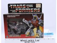 Slag 100% Complete W/ NICE BOX & FIGURE 1985 Vintage G1 Transformers Hasbro