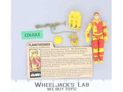 Blowtorch V1 100% Complete G.I. Joe 1984 Hasbro Vintage Action Figure