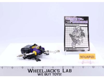 Bombshell 100% Complete 1985 G1 Transformers Rhinoceros Beetle Action Figure